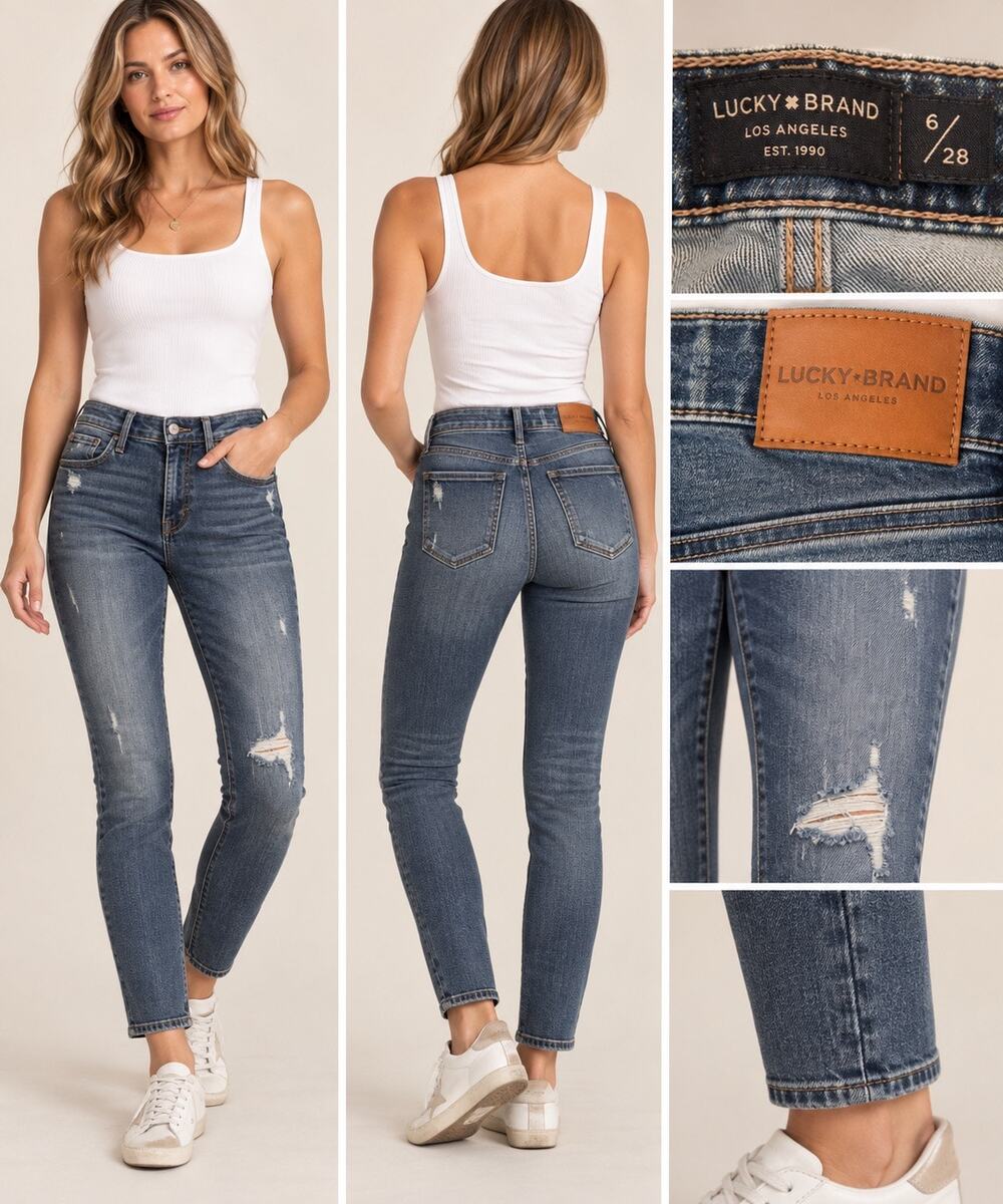 Lucky Brand Jeans 6/28 High Rise Skinny Bridgette